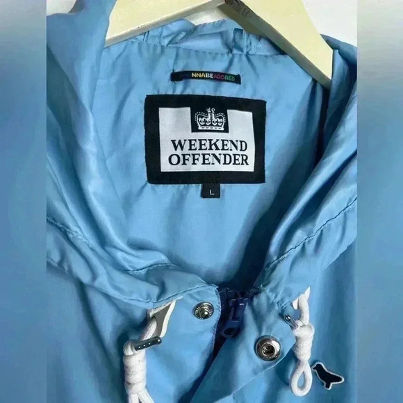 Weekend Offender Lightweight Windbreaker Jacket Size Large - Picture 3 of 8